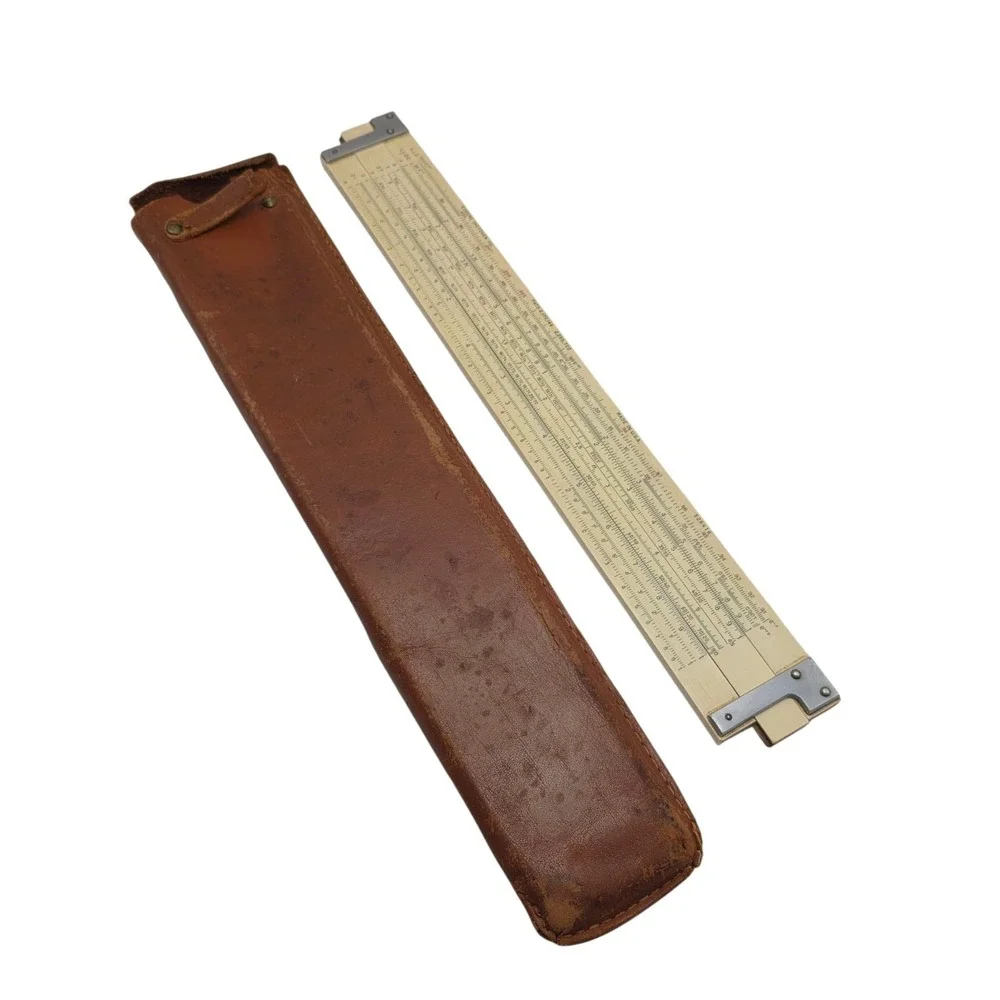 Eugene Dietzgen Maniphase Multiplex 1732 Decimal Trig Type Log Slide Rule w/case